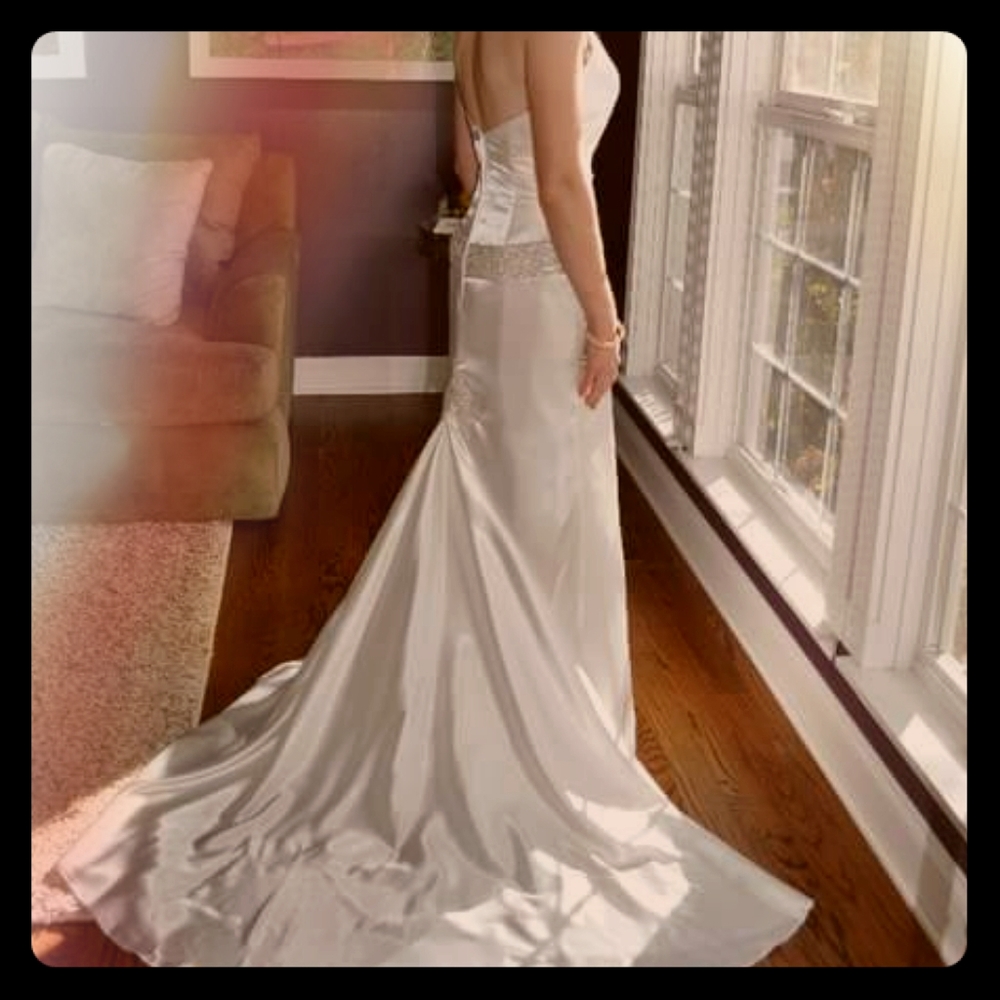 David's Bridal wedding gown